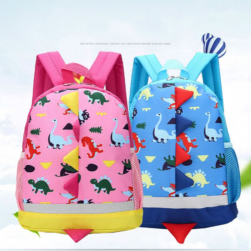 Cartoon Dinosaur Backpack for Kids - School Bag