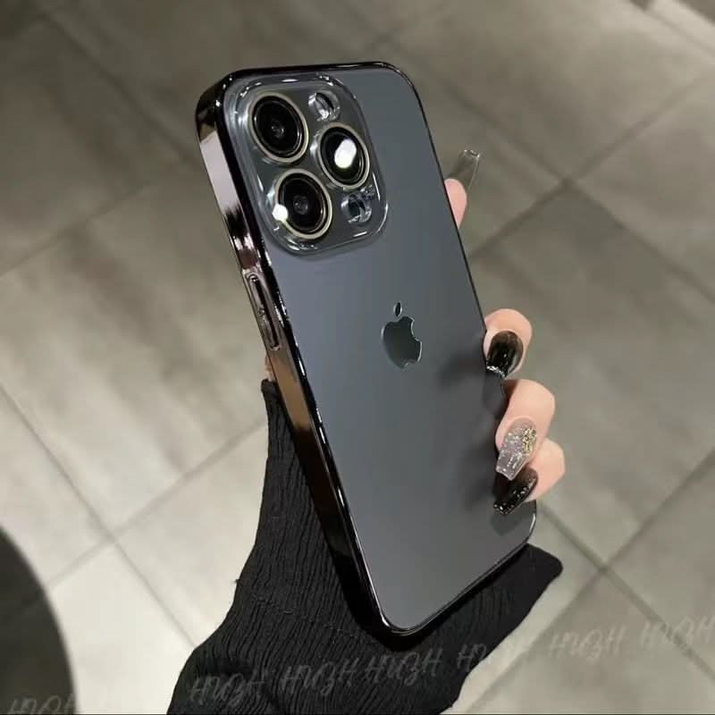 Anti-Fingerprint Frosted iPhone Case with Lens Protection