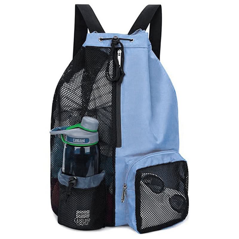 Mesh Drawstring Swim Backpack – Wet/Dry Gym Bag