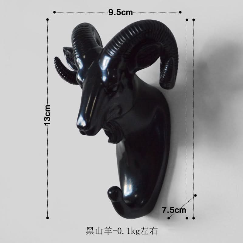 Punch-Free Animal Head Wall Hook – Decorative Deer Head Sticky Hanger