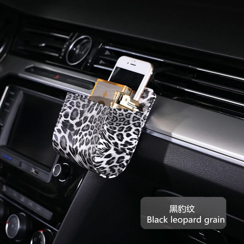 Leather Car Air Vent Storage Box (Set of 2)