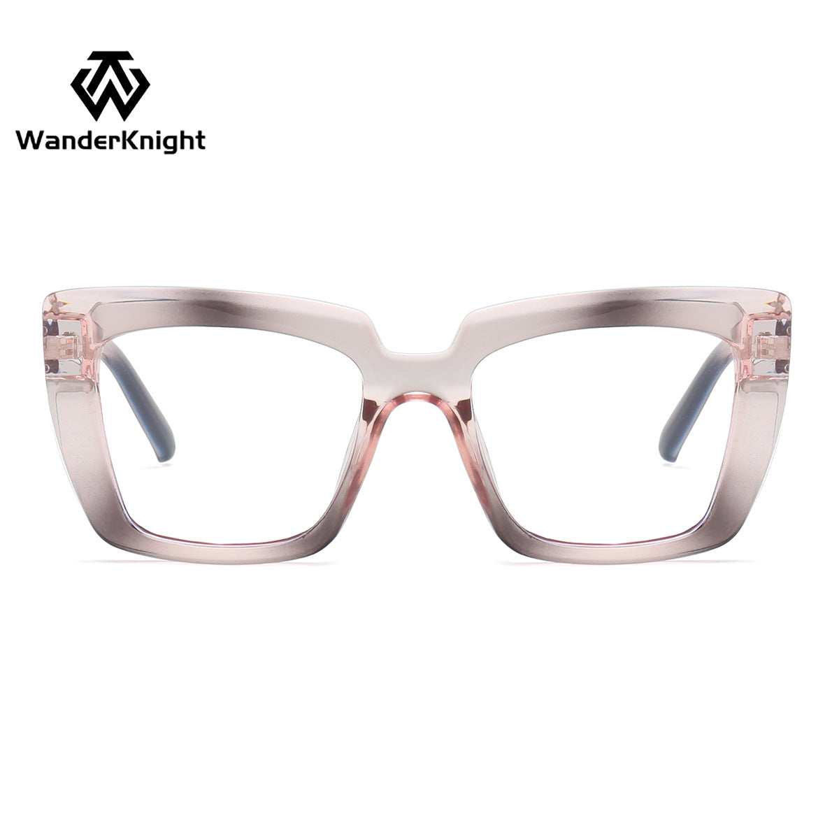 Candy Color Anti-Blue Light Glasses – Square Frame Eyewear for Adults, Myopia-Ready