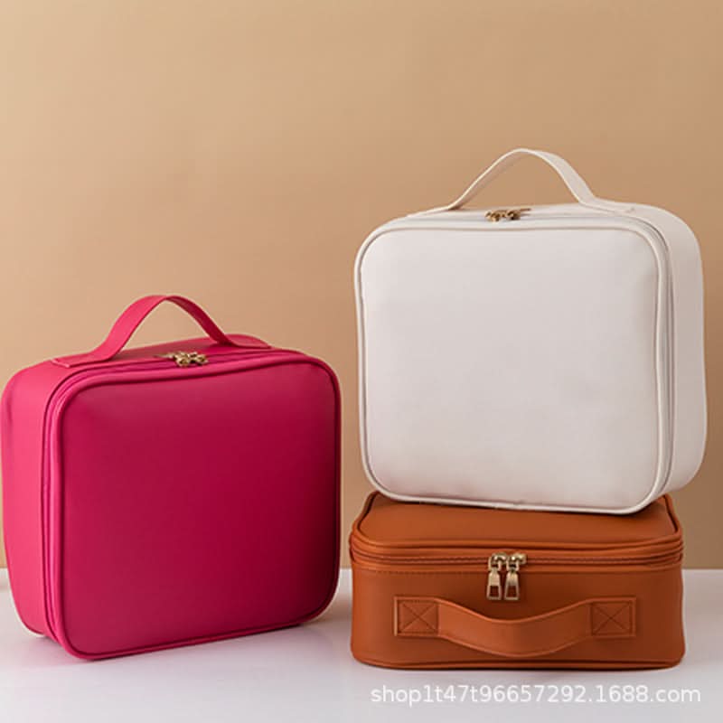 Portable Makeup Bag with Lighted Mirror