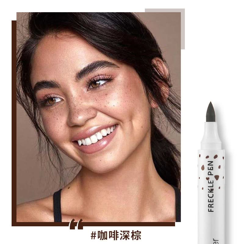 Pudaier Waterproof Freckle Pen – Natural, Easy-to-Use Faux Freckles Makeup (Pack of 2)
