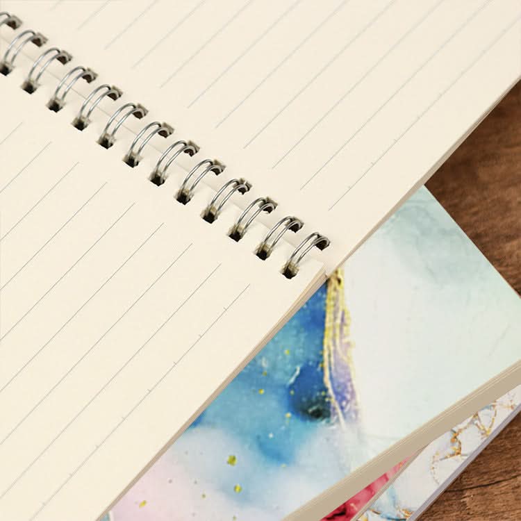 A5 Side Flip Spiral Notebook - Horizontal Line Notepad