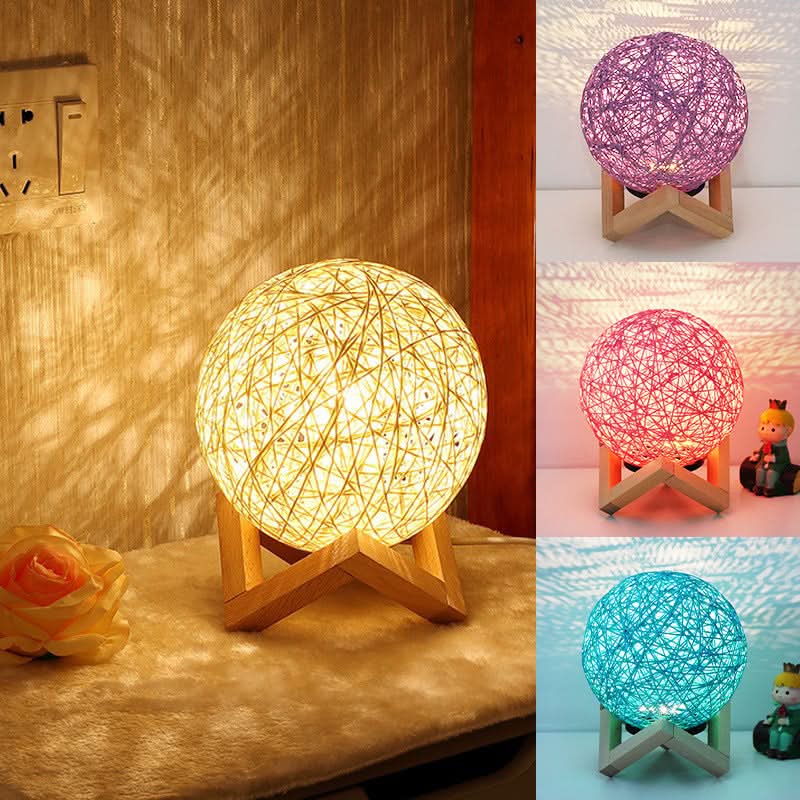 Ball LED Night Light with Starry Sky Projection - Table Lamp