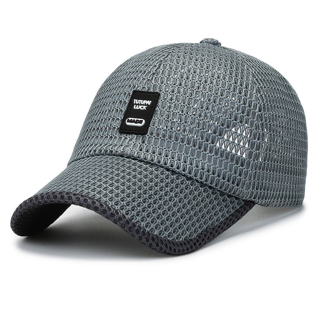 Men’s Summer Quick-Dry Sun Hat with Mesh – Breathable Duckbill Cap