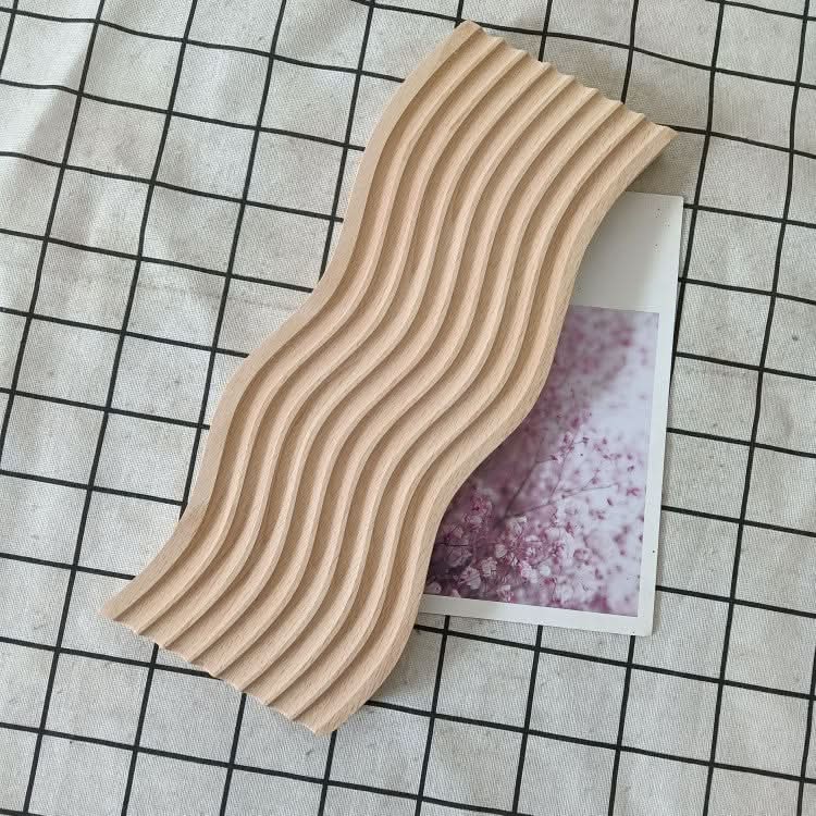 Japanese Style Water Ripple Wooden Tray - Aromatherapy & Storage