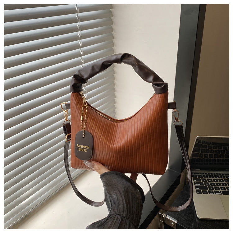 Trendy PU Bucket Handbag – Small Shoulder Crossbody Bag for Women