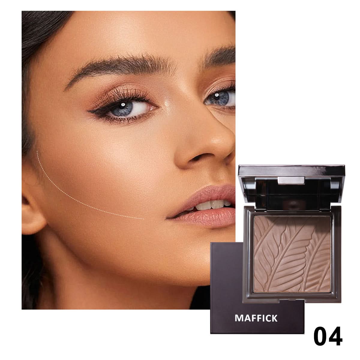 Earth Tone Eyeshadow – Long-Lasting Matte & Pearlescent Silver Powder