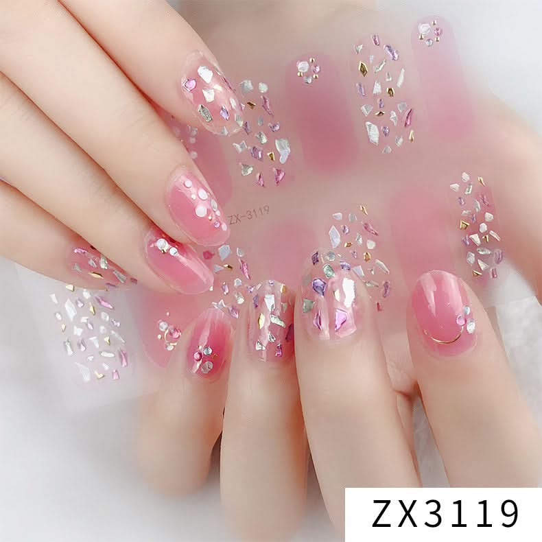 3D Star Diamond Nail Stickers Set