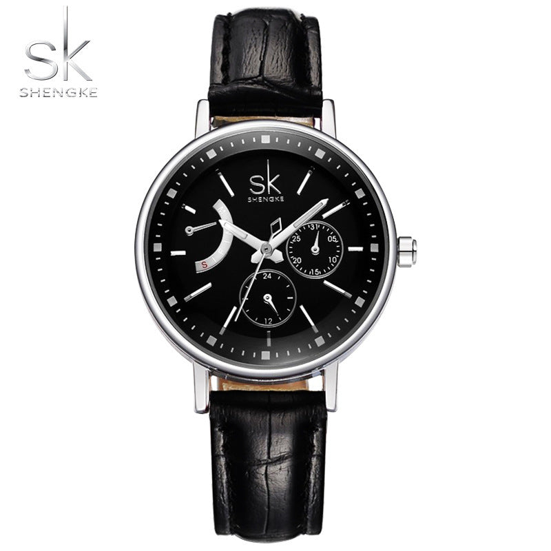 SK Women’s Quartz Wristwatch – Elegant Small Dial Waterproof Fashion Watch