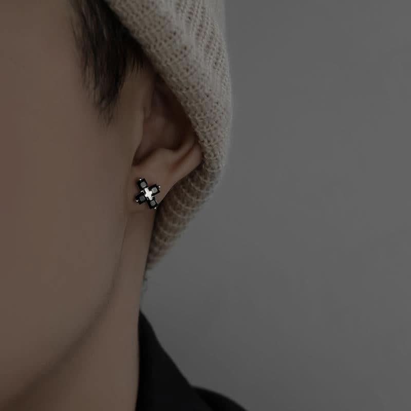 Unisex Minimalist Cross Earrings