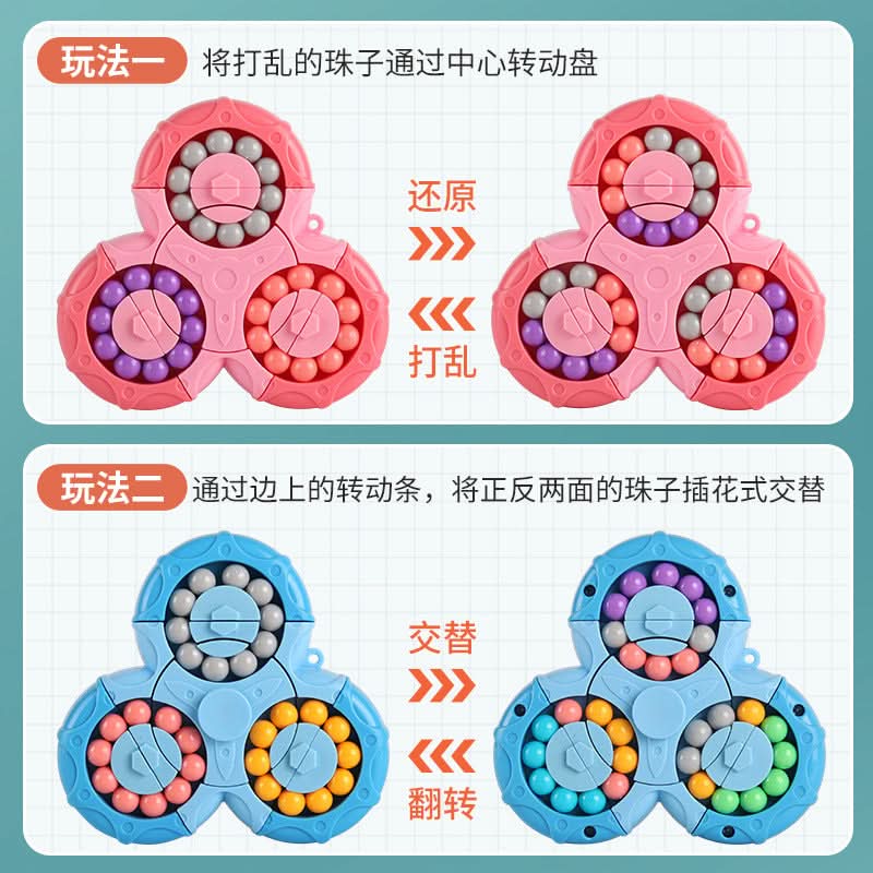 Rotating Rubik's Cube Gyroscope Educational Toy