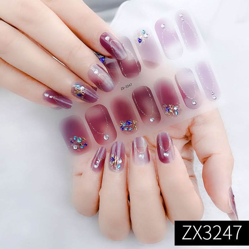 3D Star Diamond Nail Stickers Set