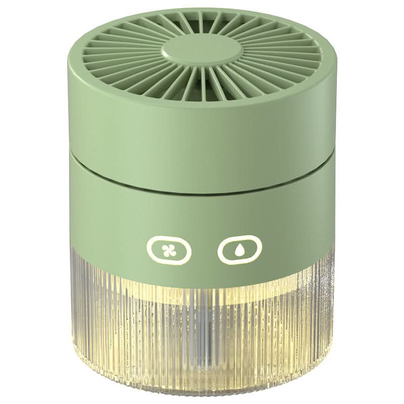 Portable USB Mist Fan – Mini Desktop Cooling & Humidifying Fan for Office & Home