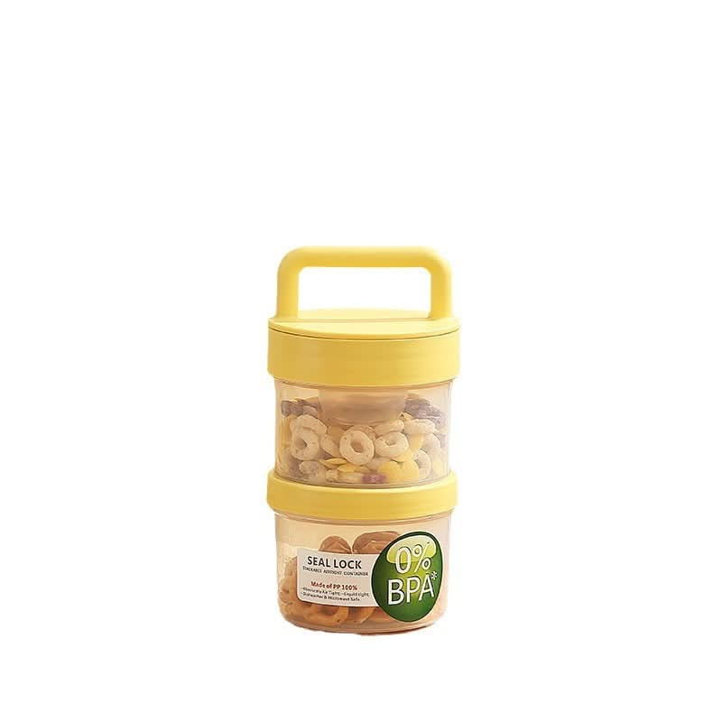 Portable Yogurt & Snack Double-Layer Oatmeal & Salad Cup - 920-1120ml