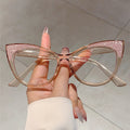 Trendy Cat-Eye Anti-Blue Light Glasses for Women – Large Frame Butterfly Eyewear
