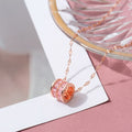 Women’s Zircon Titanium Steel Pendant Necklace