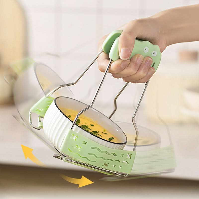 Anti-Scald Bowl Clip & Plate Holder – Heat-Resistant Kitchen Tongs for Hot Dishes