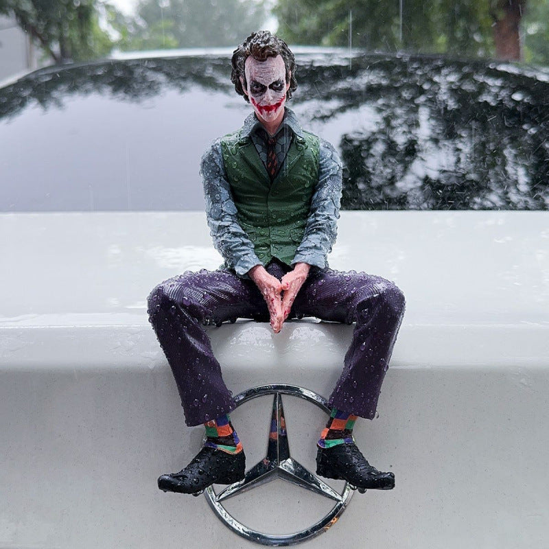 Roof Joker Car Ornament – Heath Ledger Sitting Figure Tail Pendant
