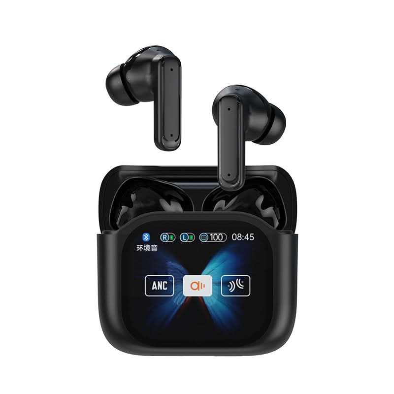 LED Touchscreen Bluetooth Headphones with ANC