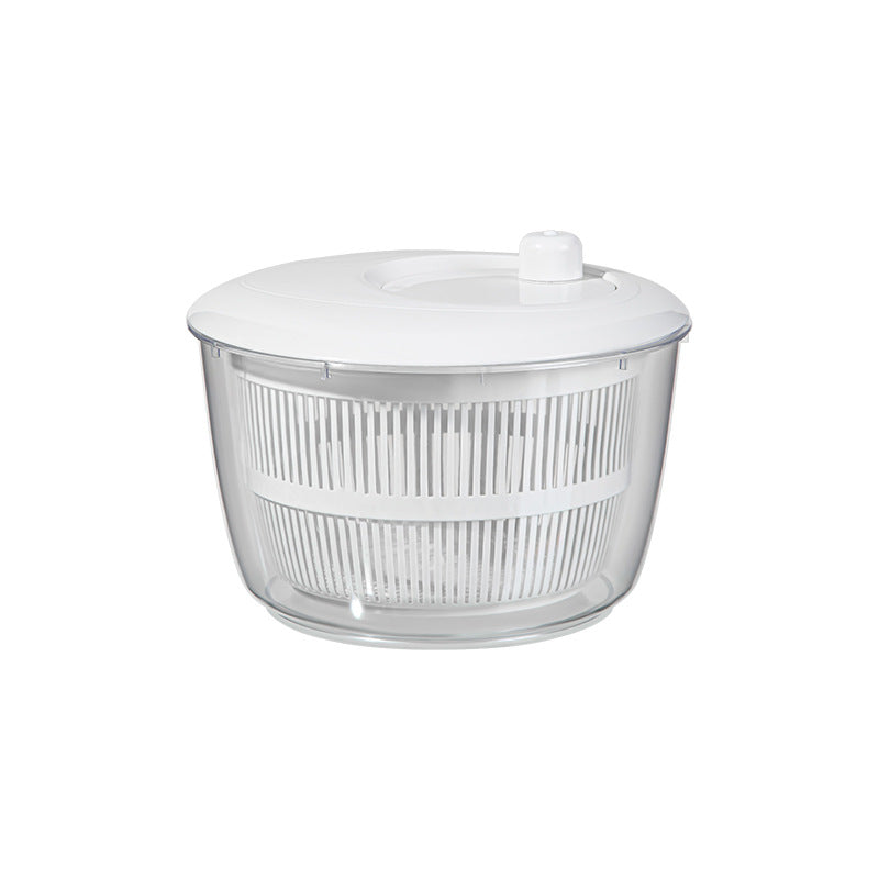 Manual Salad Spinner – Large Capacity Vegetable Dehydrator, Kitchen Drying Basket (5-litre)