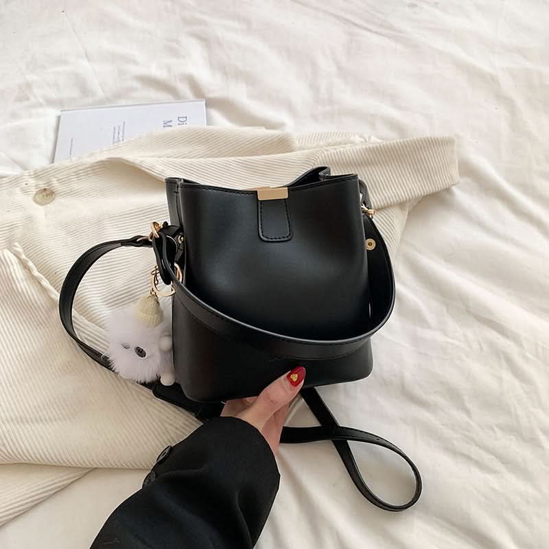 Retro Bucket Shoulder Bag for Women – Fashionable Crossbody Bag