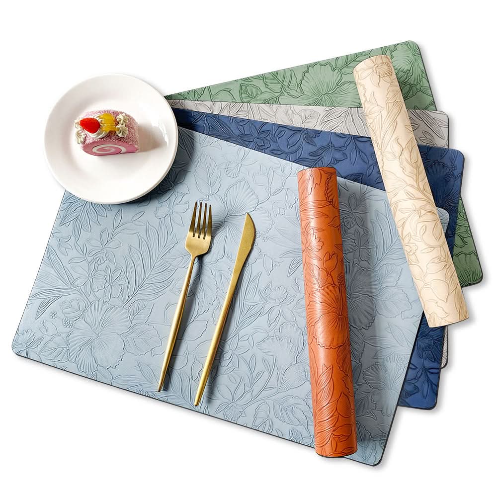 Double-Sided Leather Non-Slip Dining Mat