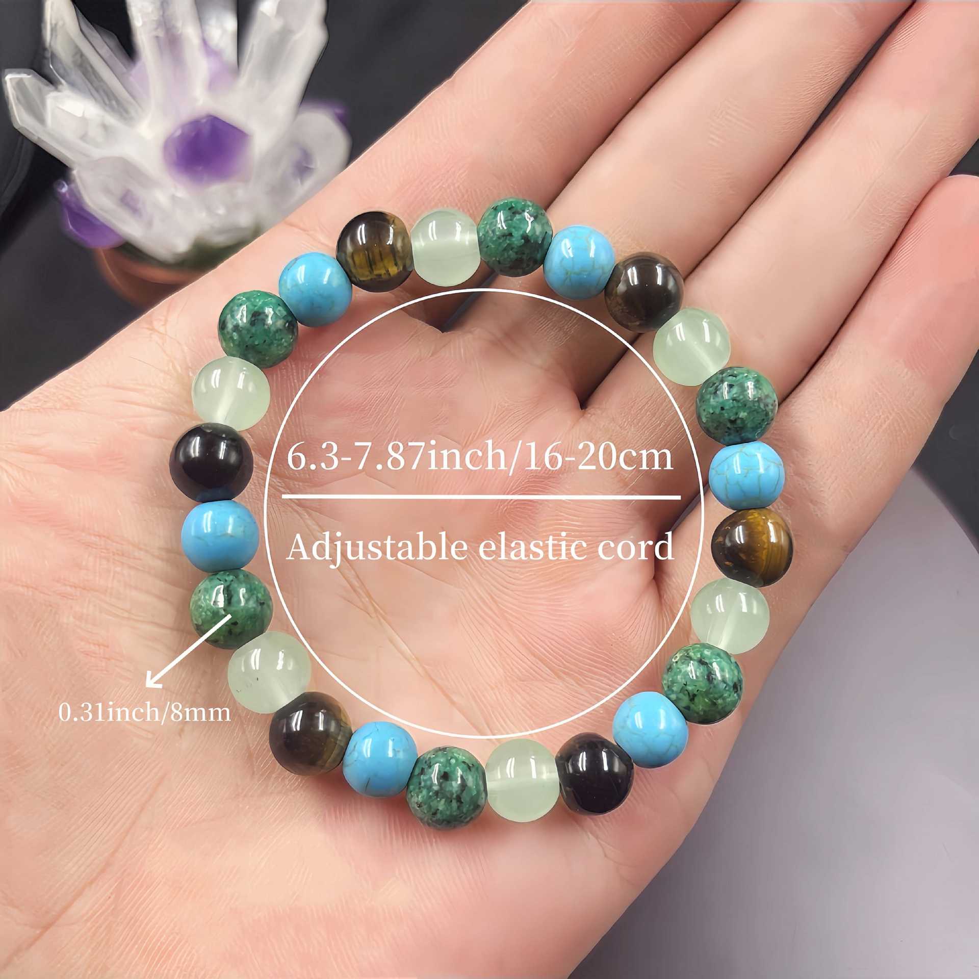 Natural Stone Beaded Bracelet for Men & Women