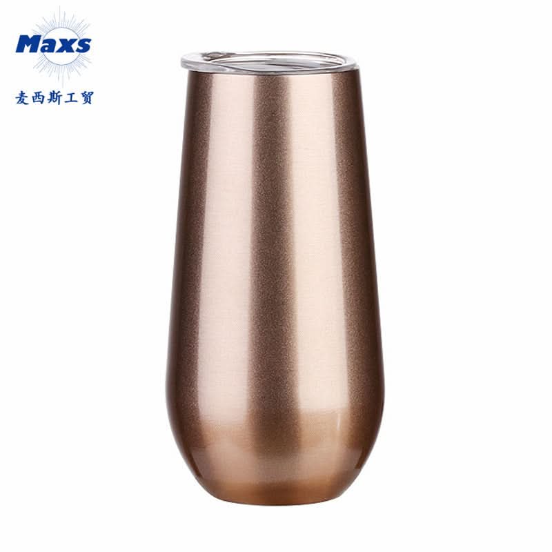 Stainless Steel Wine Tumbler | Double-Walled Insulated Eggshell Cup
