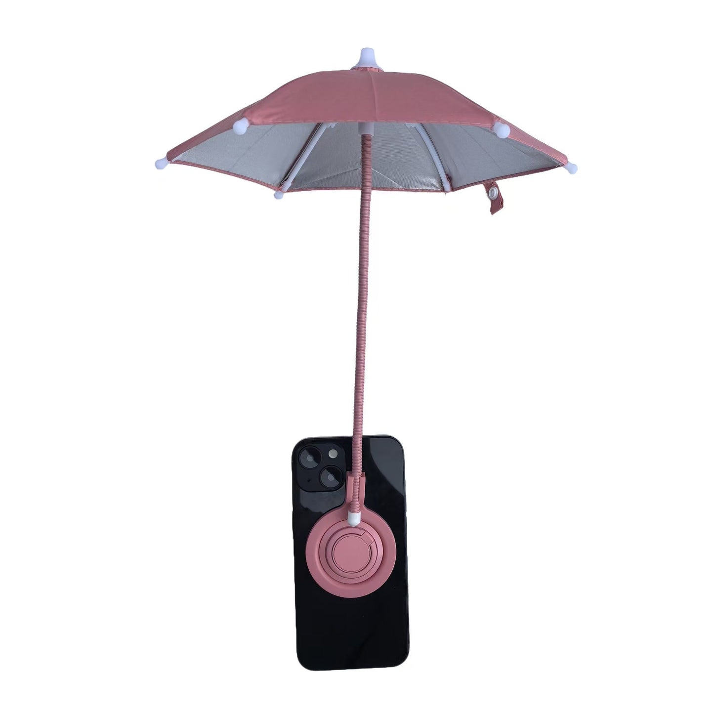 MagSafe Magnetic Telescopic Mini Umbrella Phone Stand – UV Sunshade Parasol for Smartphones