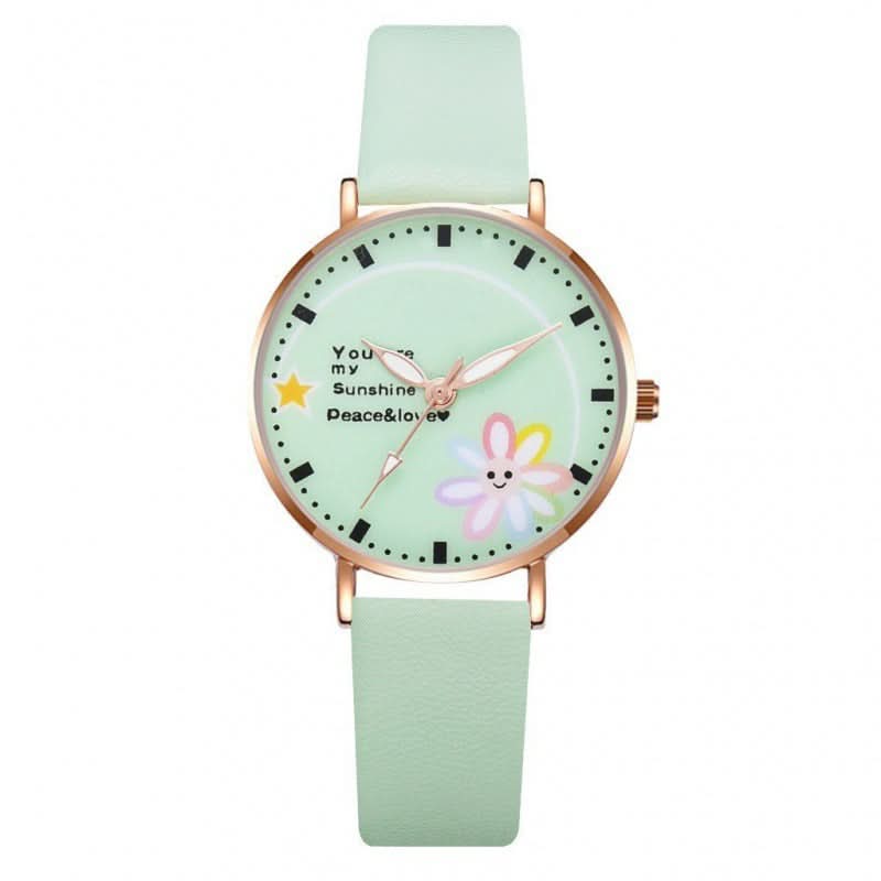 Daisy Watch for Women – College Style, Girlish Pink, Simple & Elegant