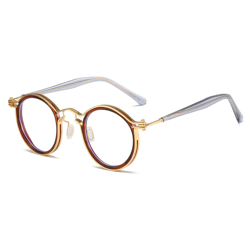 Retro Round Anti-Blue Light Glasses for Women – Full Frame Optical Eyewear