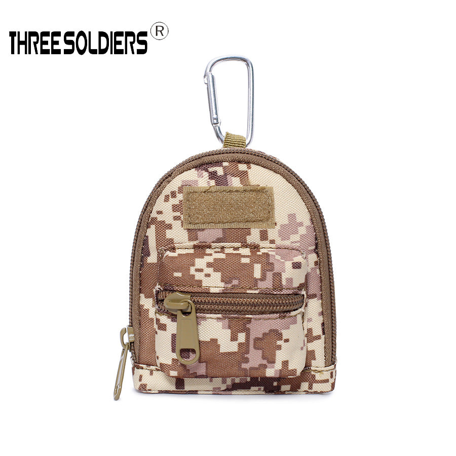 Mini Tactical Backpack Keychain – Multi-Purpose Oxford Storage Pouch