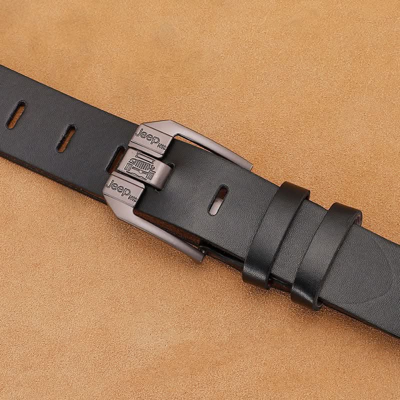 Men’s Vintage Retro Leather Belt – Pin Buckle