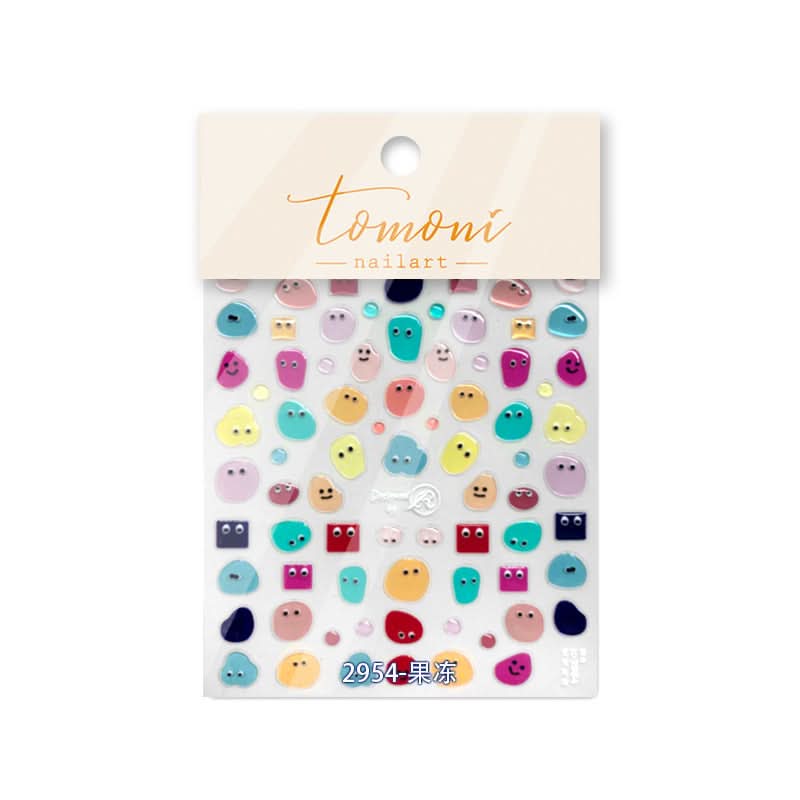Cartoon Jelly Nail Stickers