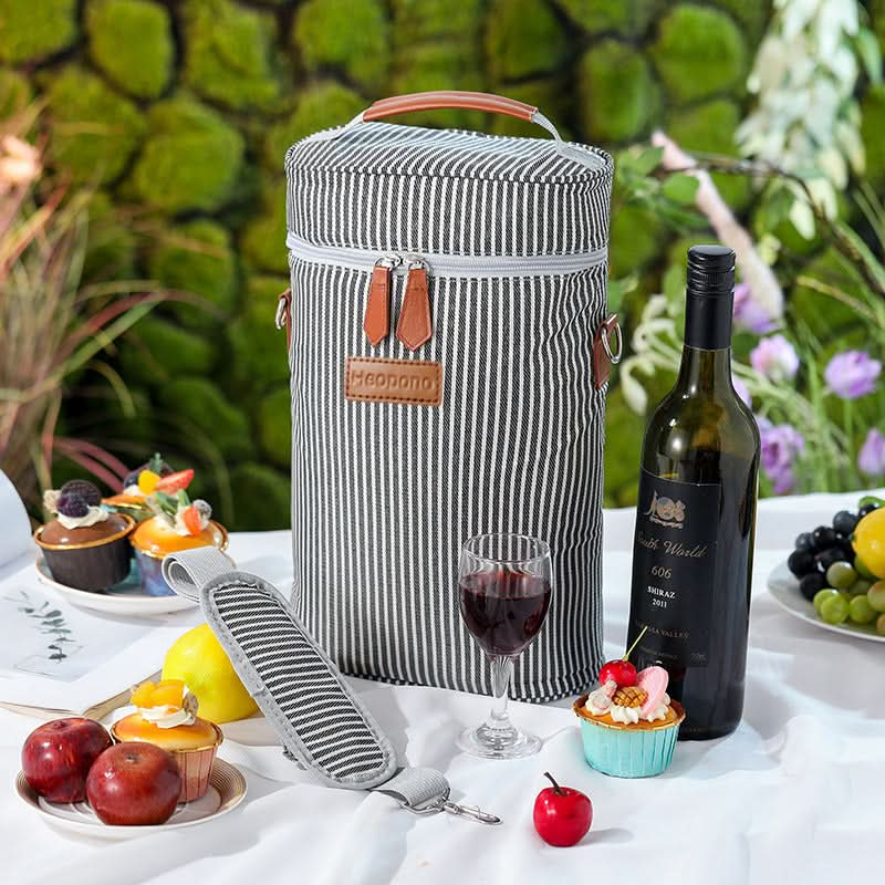 Insulated Lunch Bag – 8L Oxford Cloth Portable Cooler Tote with Zipper Closure