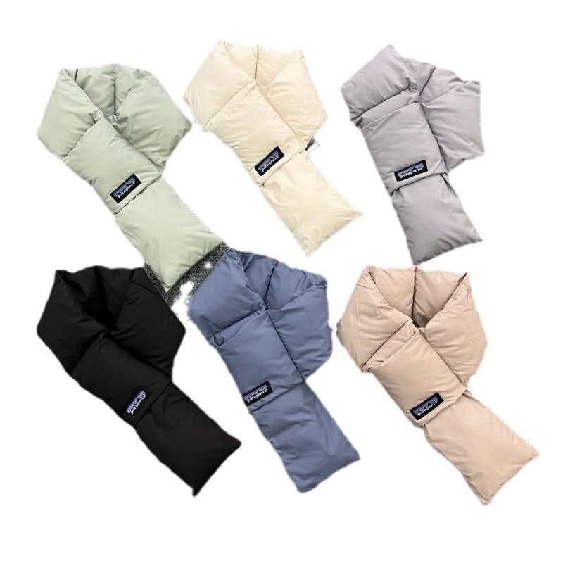 Unisex Lightweight Down Neck Scarf – Warm & Retro