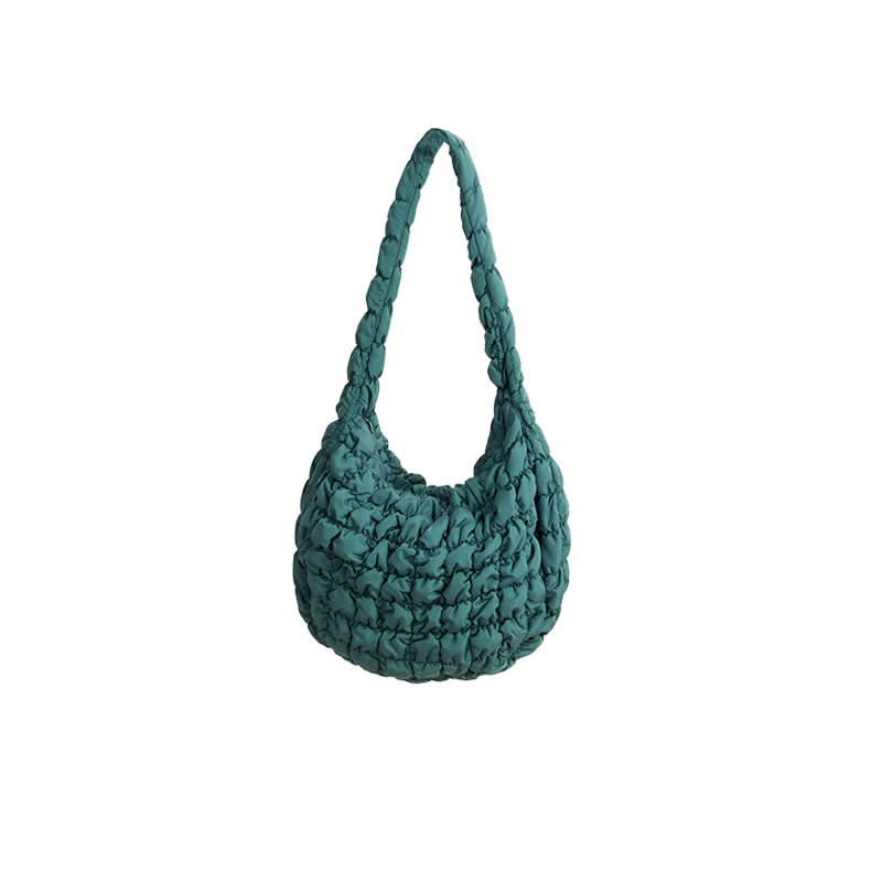 Cloud Pleated Large Nylon Shoulder Bag - Niche Design for Women