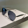 Aviator Metal Double-Bridge Sunglasses | Trendy Unisex Fashion Eyewear for Street Style