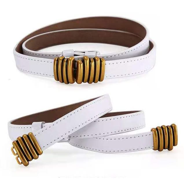 Women's Thin Leather Belt – Adjustable Waist Belt For Dresses, Coats & Sweaters