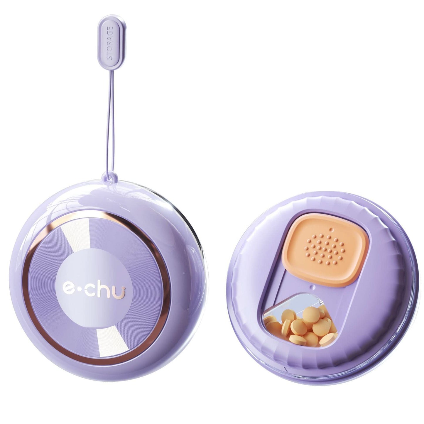 Portable medicine box, outdoor sealed waterproof and moisture-proof pill dispenser, rotating medicine box