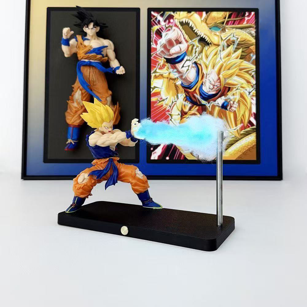 Dragon Ball Goku Kamehameha Night Light – Magnetic LED Atmosphere Lamp with Shock Wave