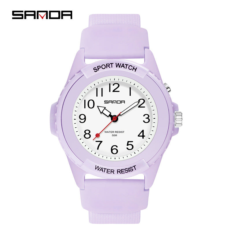 Sanda Luminous Sports Quartz Watch – Waterproof Outdoor Watch for Students & Adults