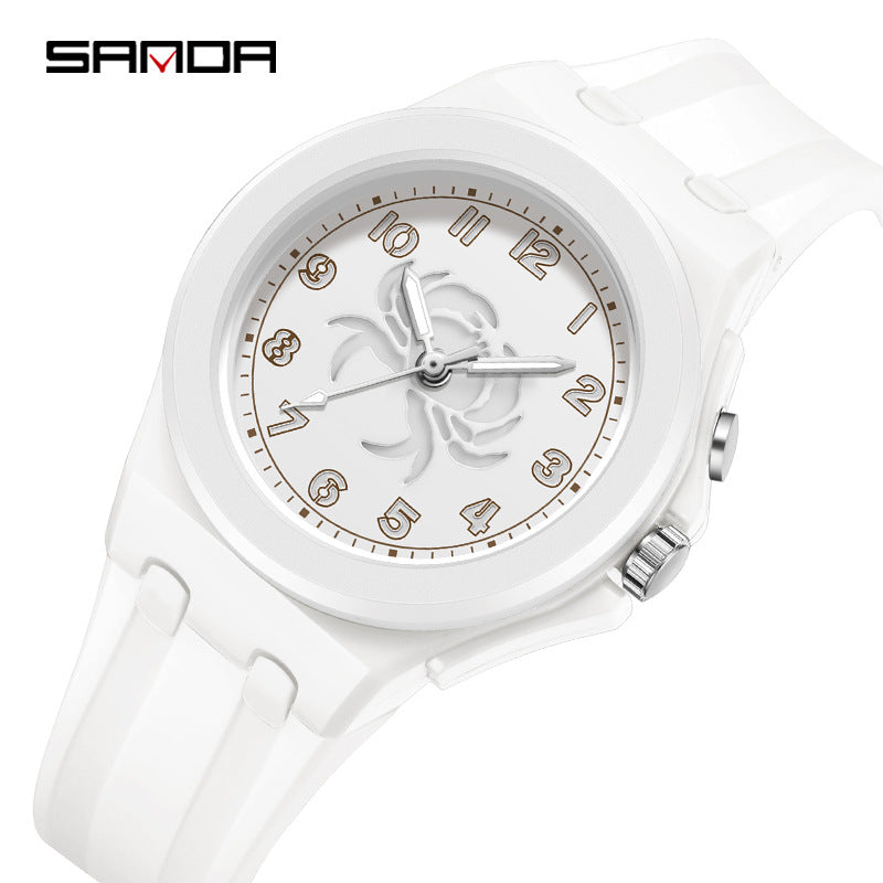 Sanda Constellation Quartz Watch – Luminous Waterproof Student Watch for Kids