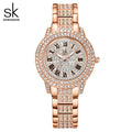 SK Women’s Luxury Quartz Watch – Diamond Accent, 30M Waterproof Business Style
