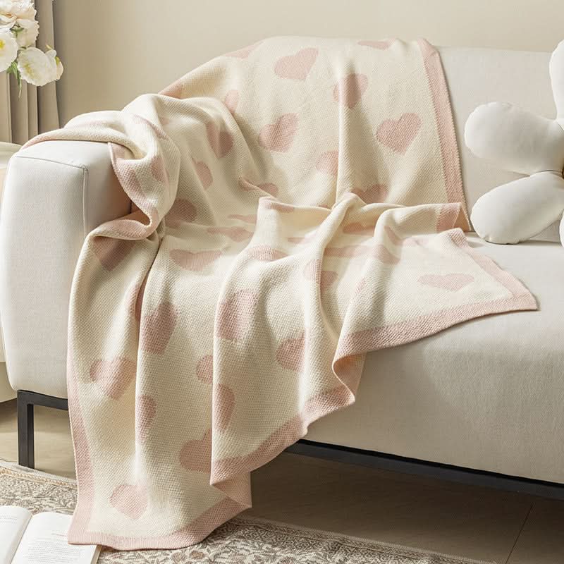 Nordic Style Simple Knitted Blanket