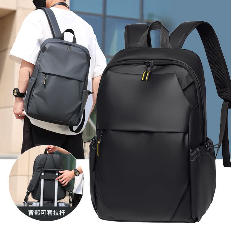 Men's Leather Business Travel Backpack