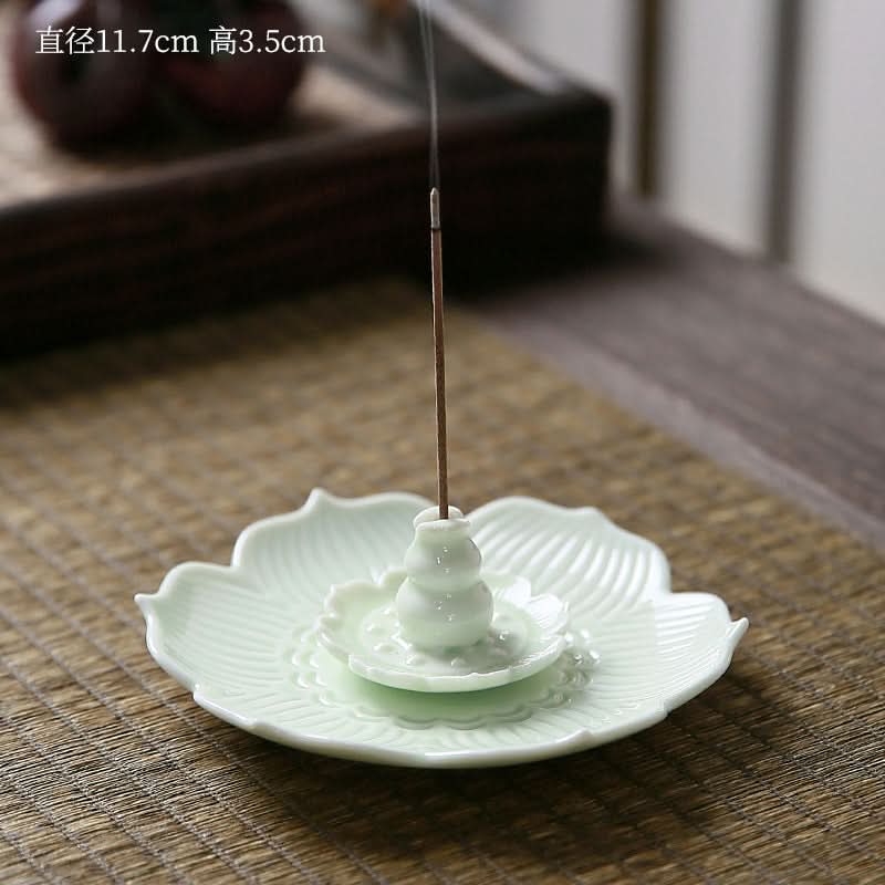 Ceramic Lotus Incense Burner